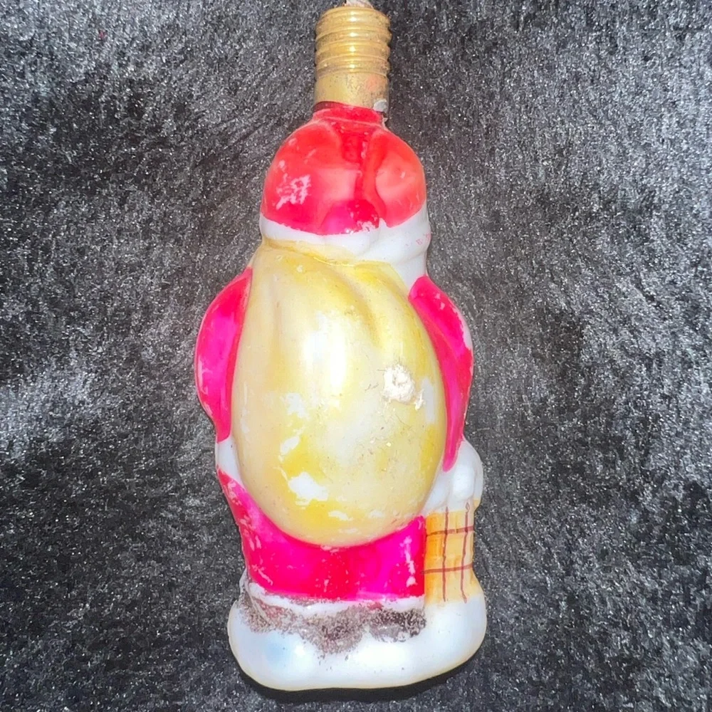 Milk Glass 1930s santa